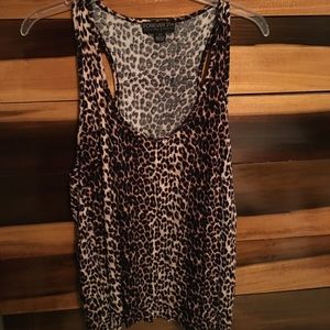 XL patterned racer back tank